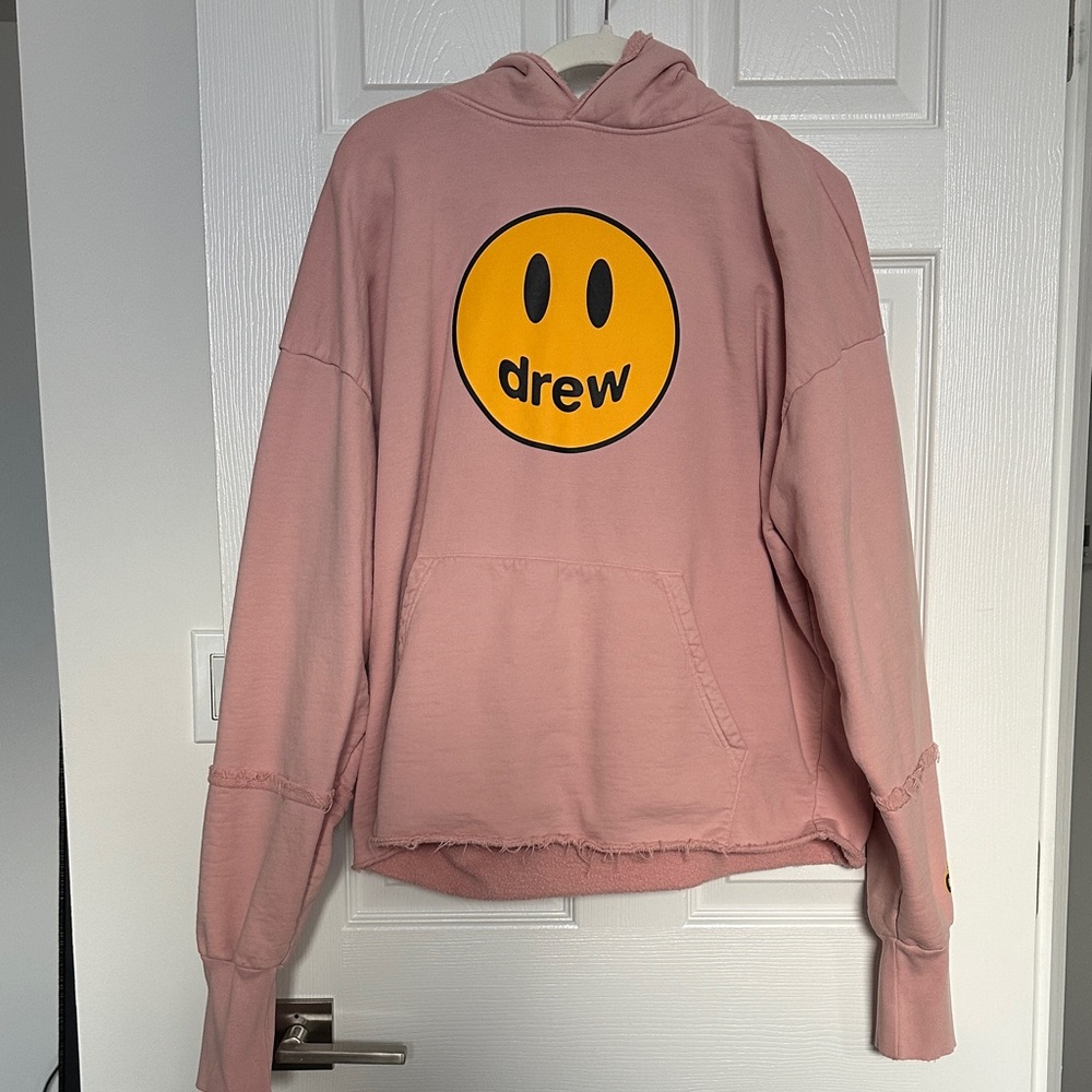Drew House Pink Logo Hoodie